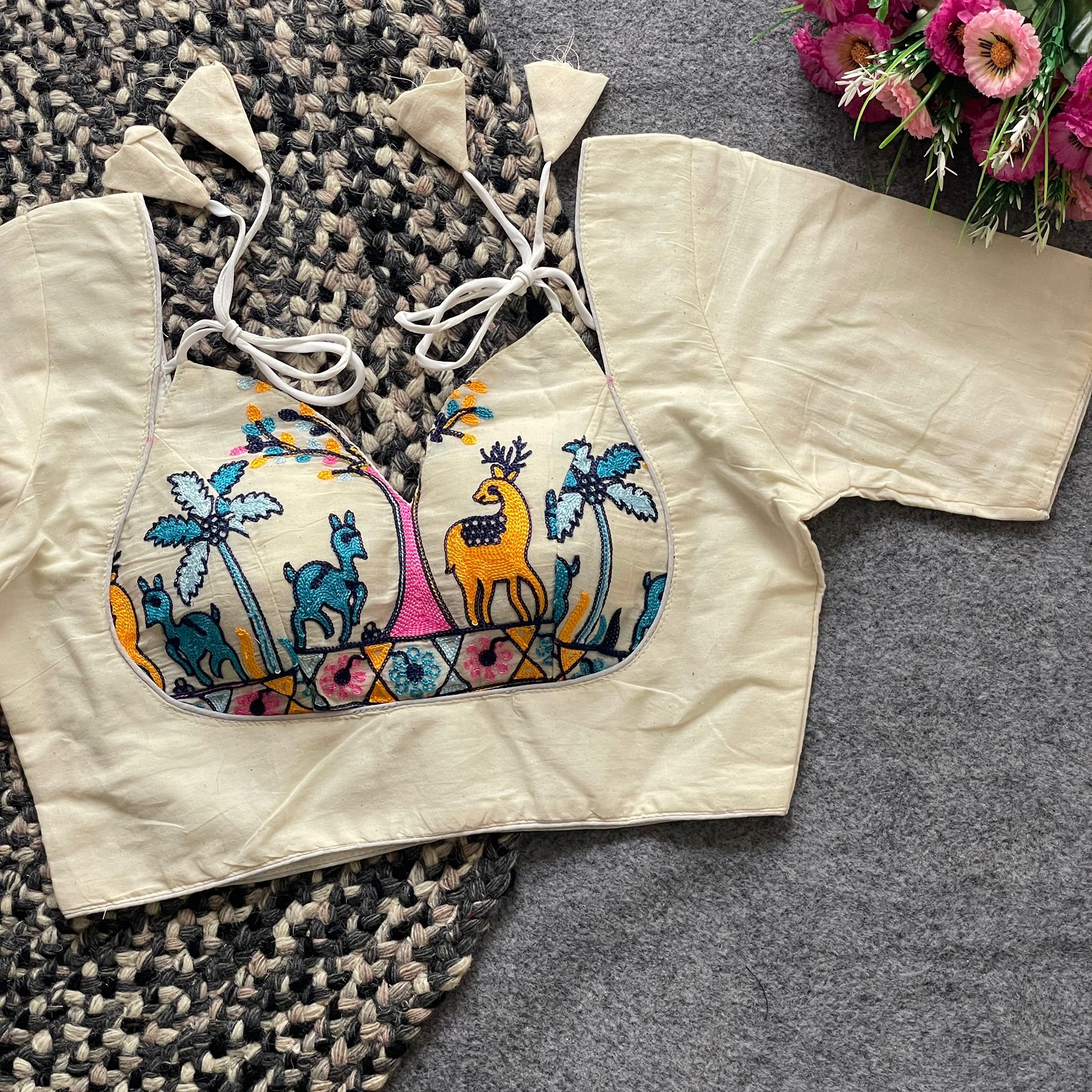 Charuvika Khadi Cotton Blouse